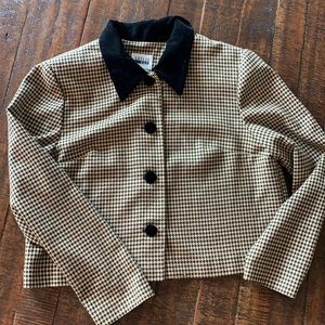 Vintage Leslie Fay houndstooth jacket/blazer sz14